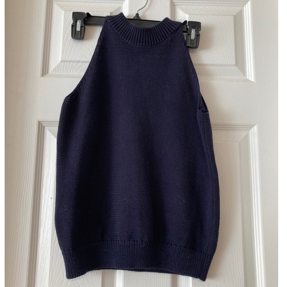 Navy sweater tank